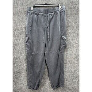 Lululemon Move Lightly Cargo Pants Womens 10 Blue Tied Crop Drawstring Pull On